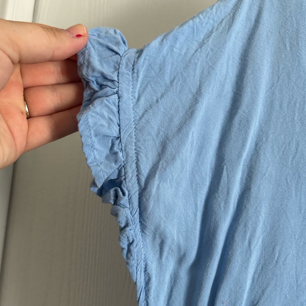 Embroidered Ruffle Blouse - Picture 4 of 5
